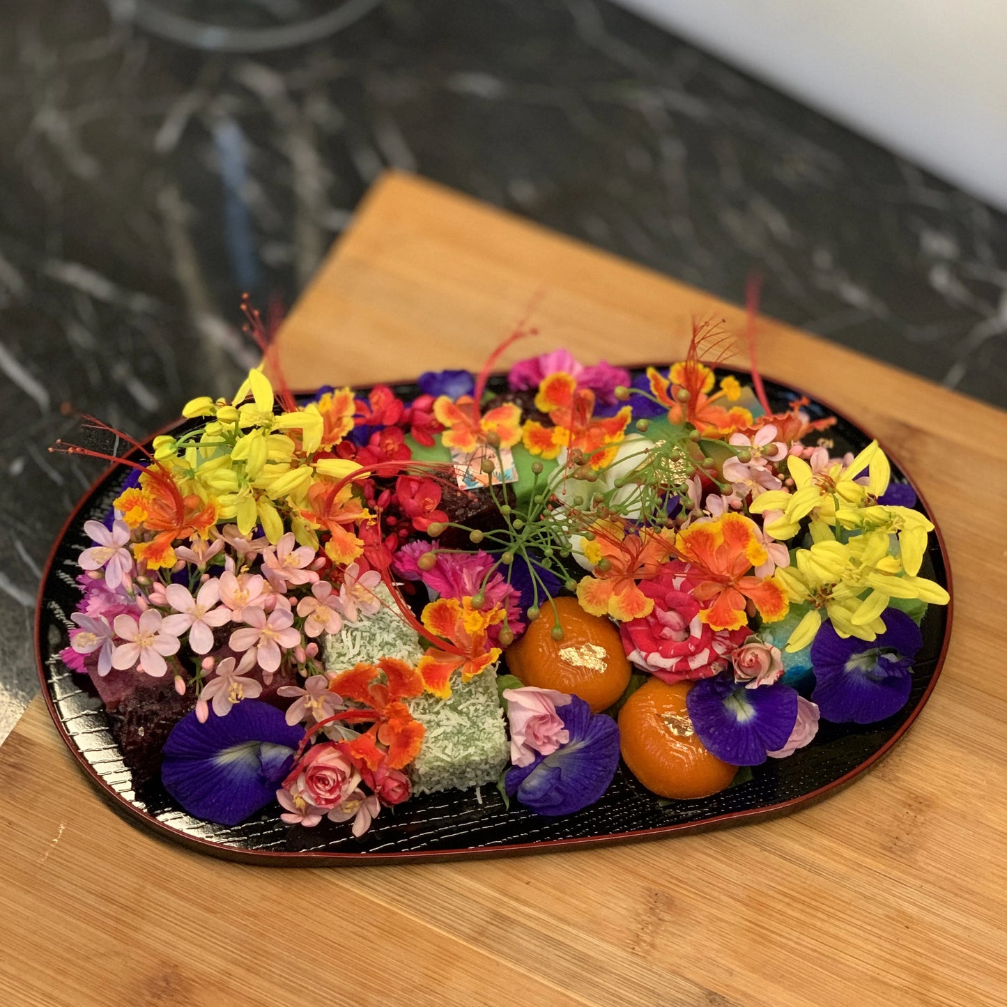 Nyonya Kueh Japanese Lacquered Platter