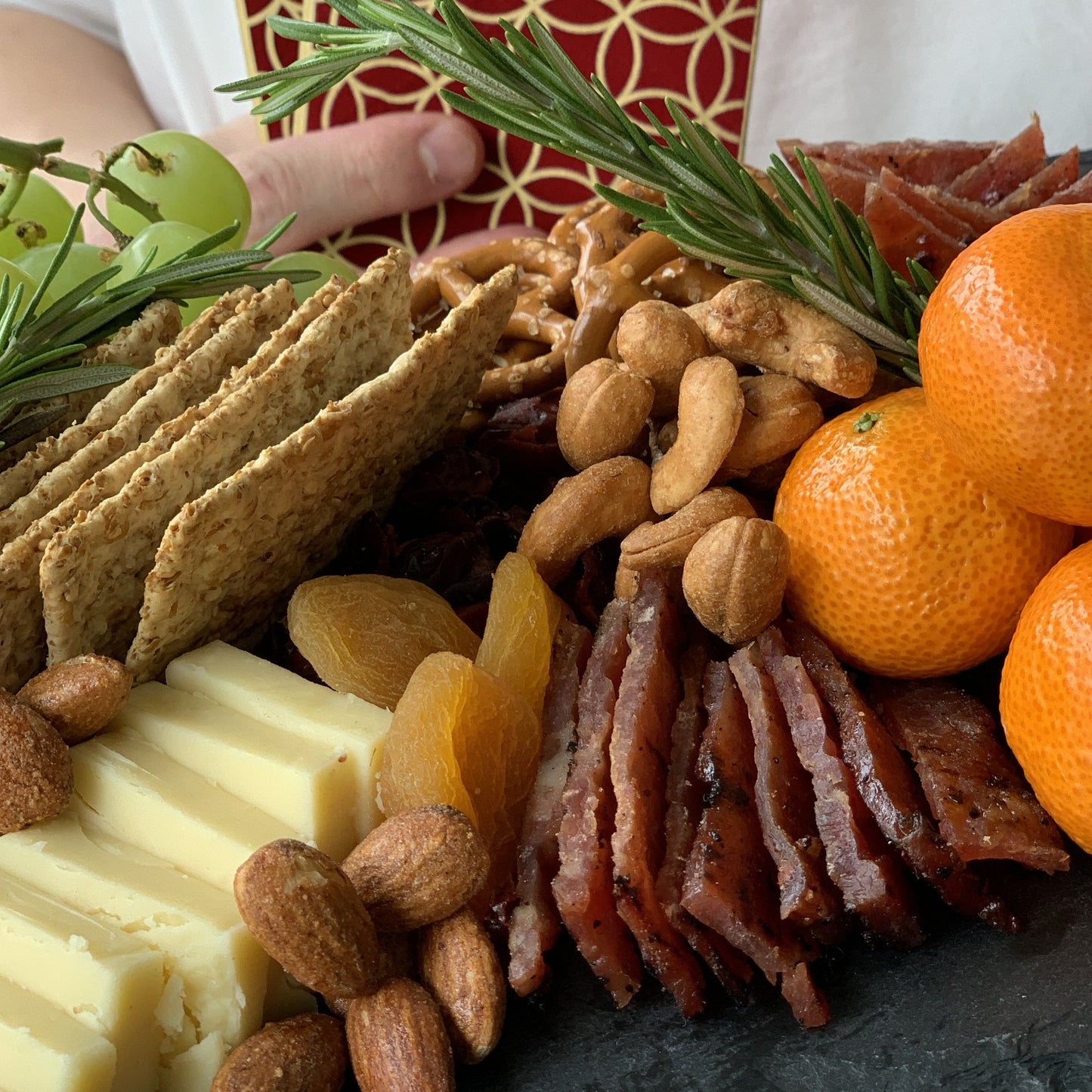 Bakwa and Cheese Platter