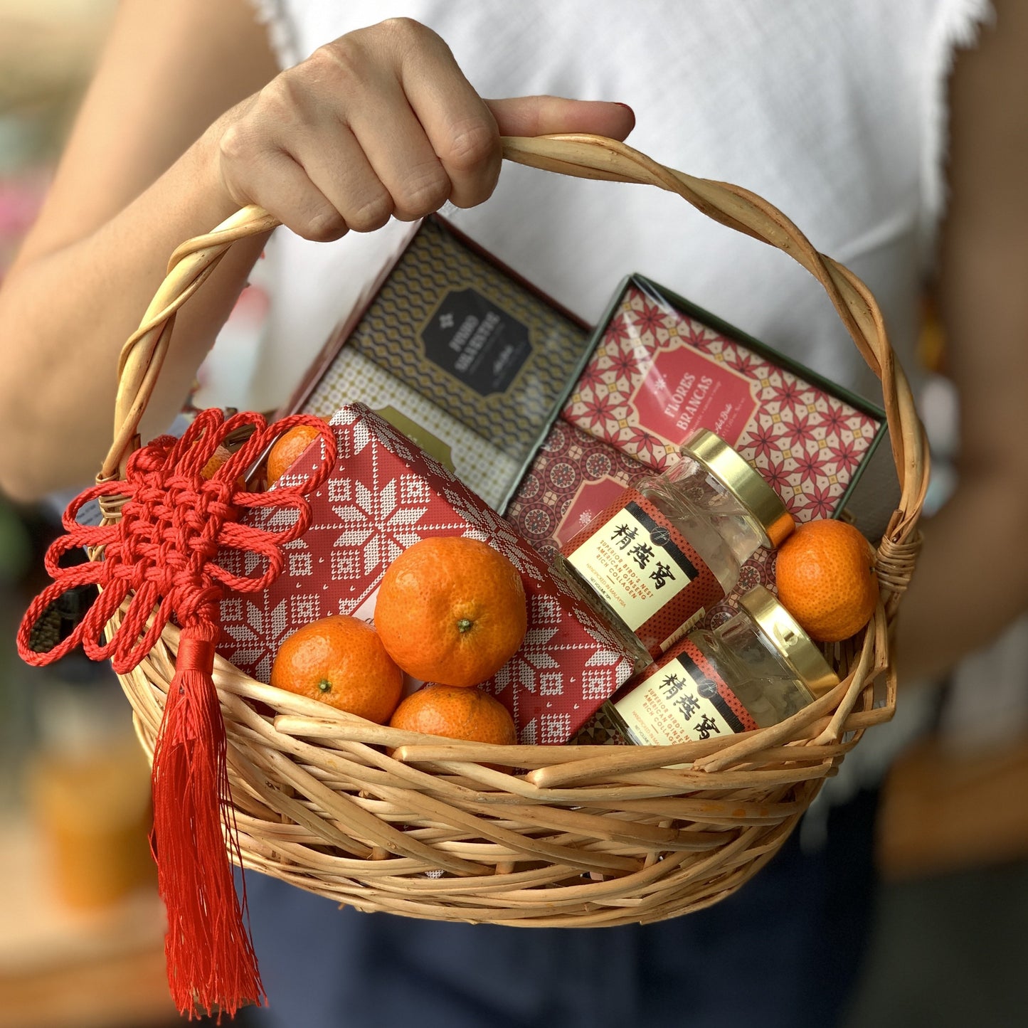 Ach Brito Soaps and Birds Nest Hamper