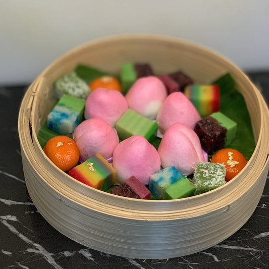 ShouTao Bao Nyonya Kueh Longevity Bamboo Basket