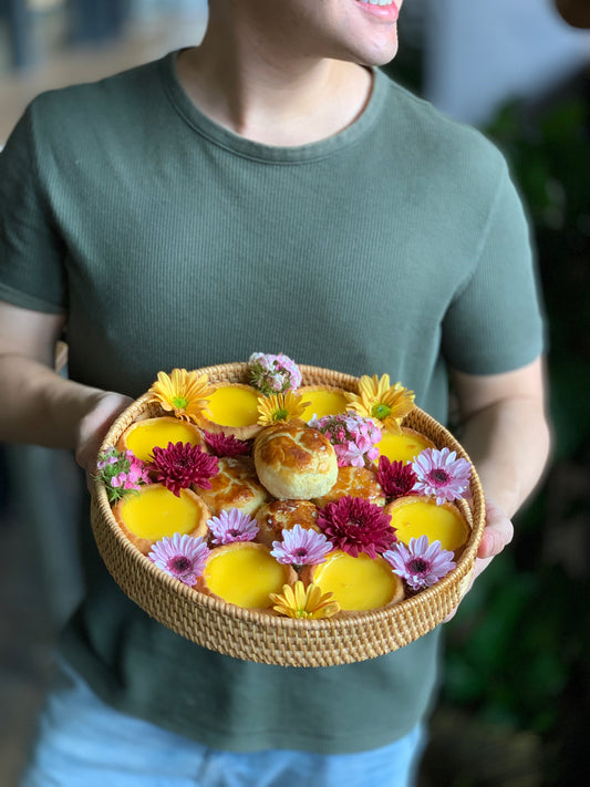 Hong Kong Egg Tarts & Salted Egg Yolk Lotus Seed