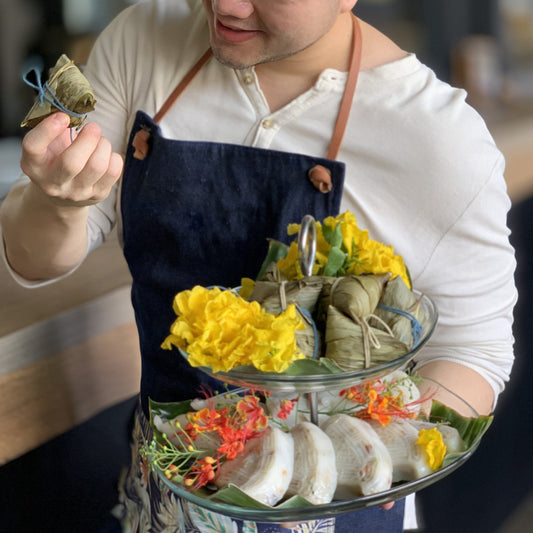 Nonya Rice Dumpling & Teochew Kueh 2-Tier