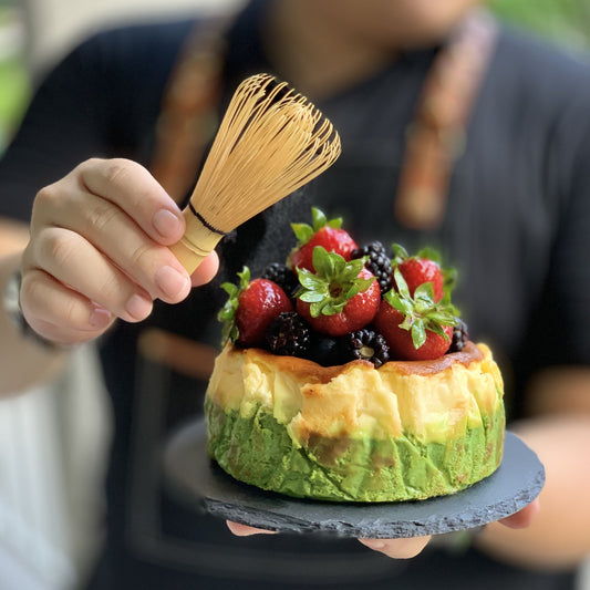 Gluten-free Burnt Cheese Cake (Green Tea)