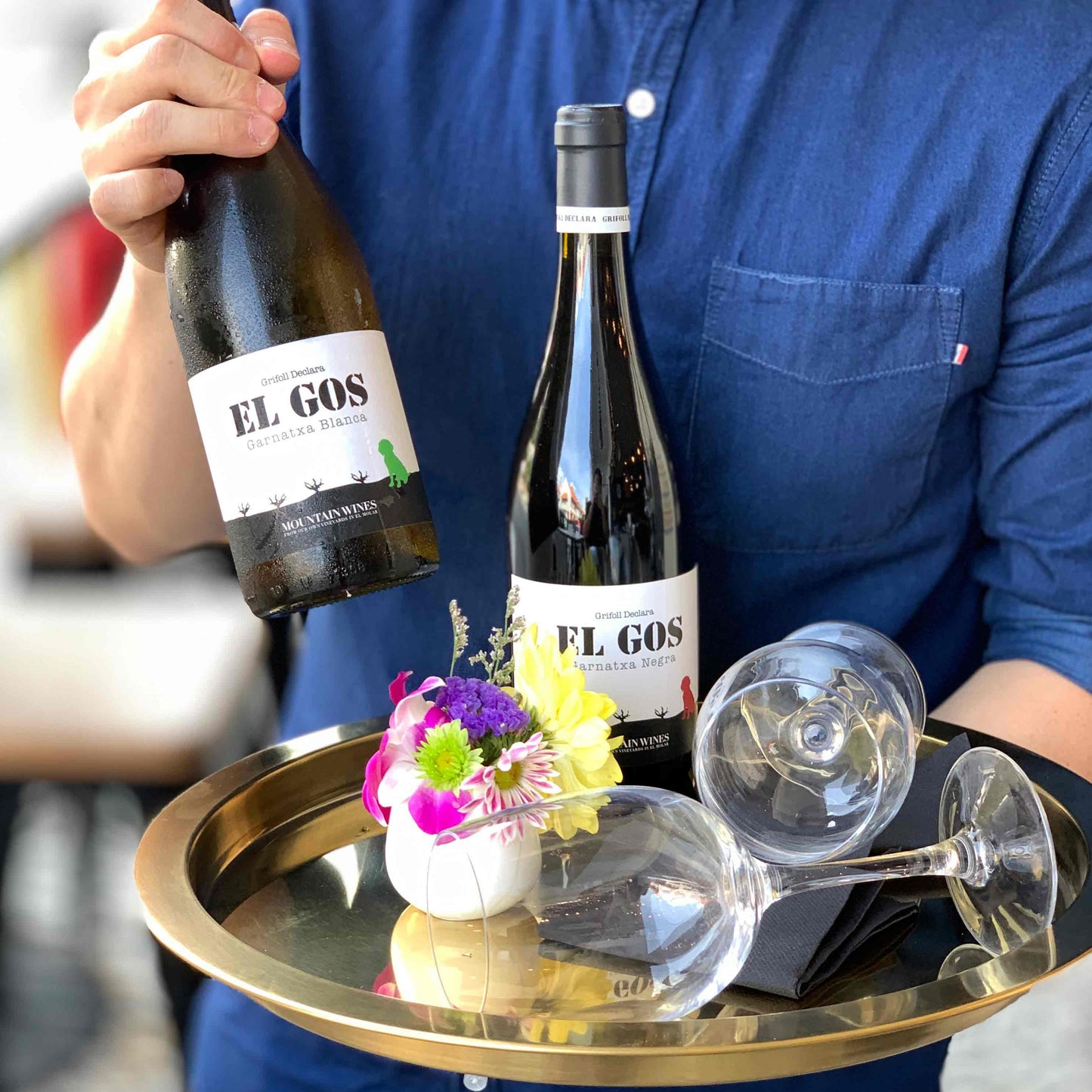 2 Bottles Spanish Wine Gift Platter