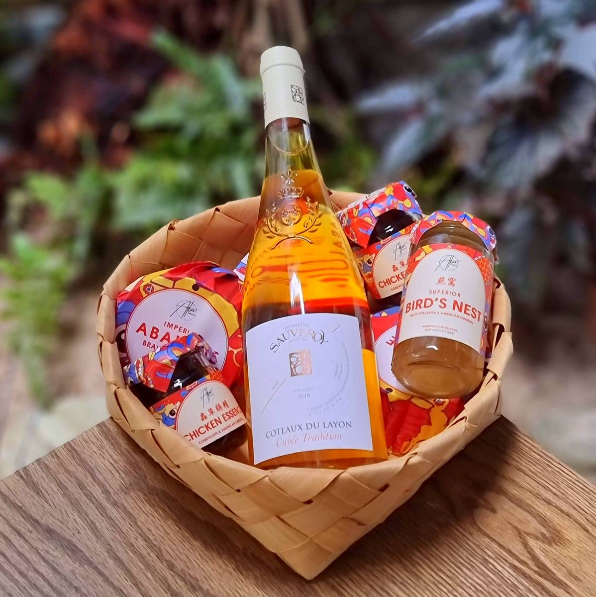Longevity & health Chinese TCM hamper (Premium Rose or White Wine)