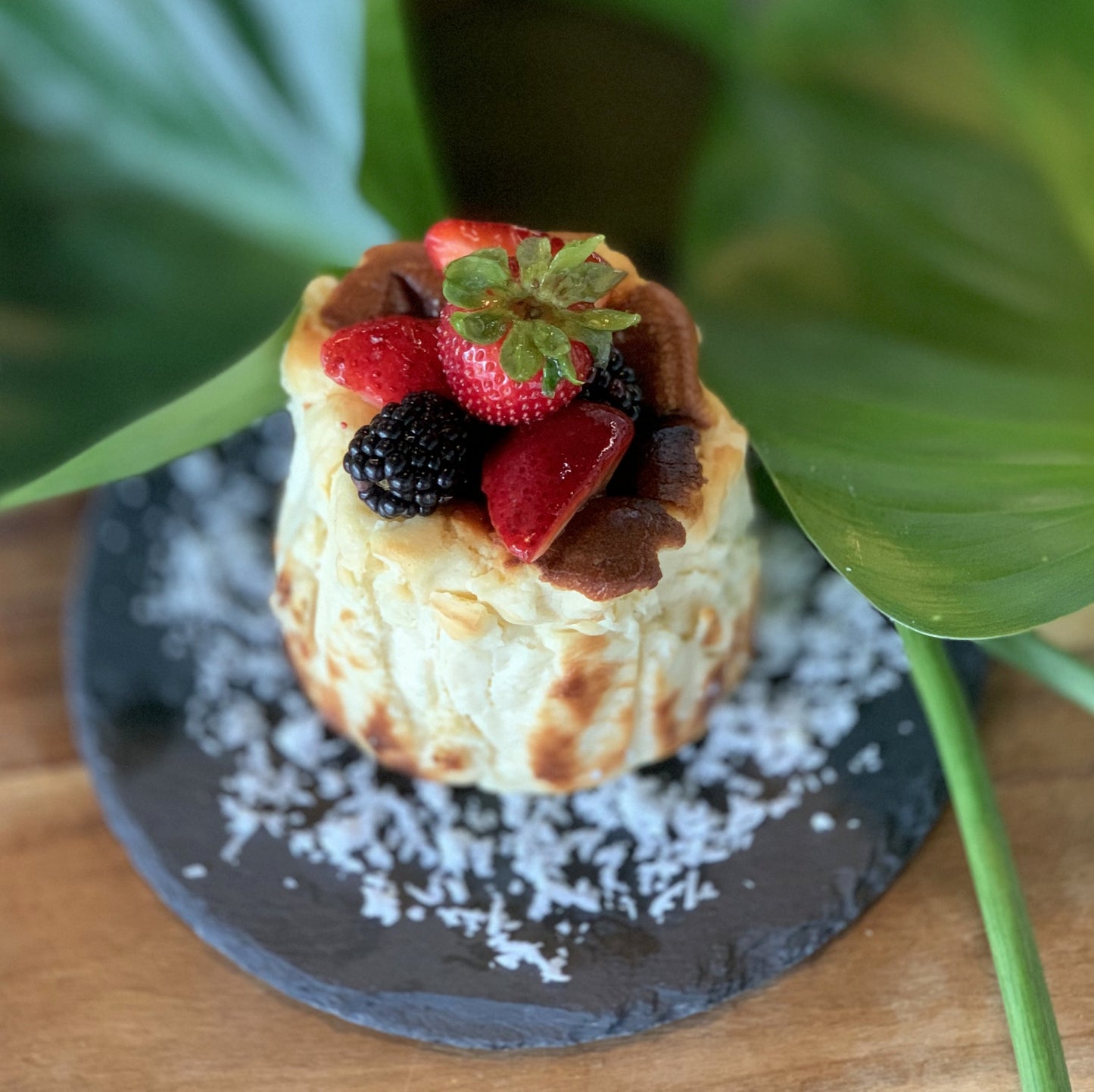 Gluten-free Burnt Cheese Cake (Coconut)