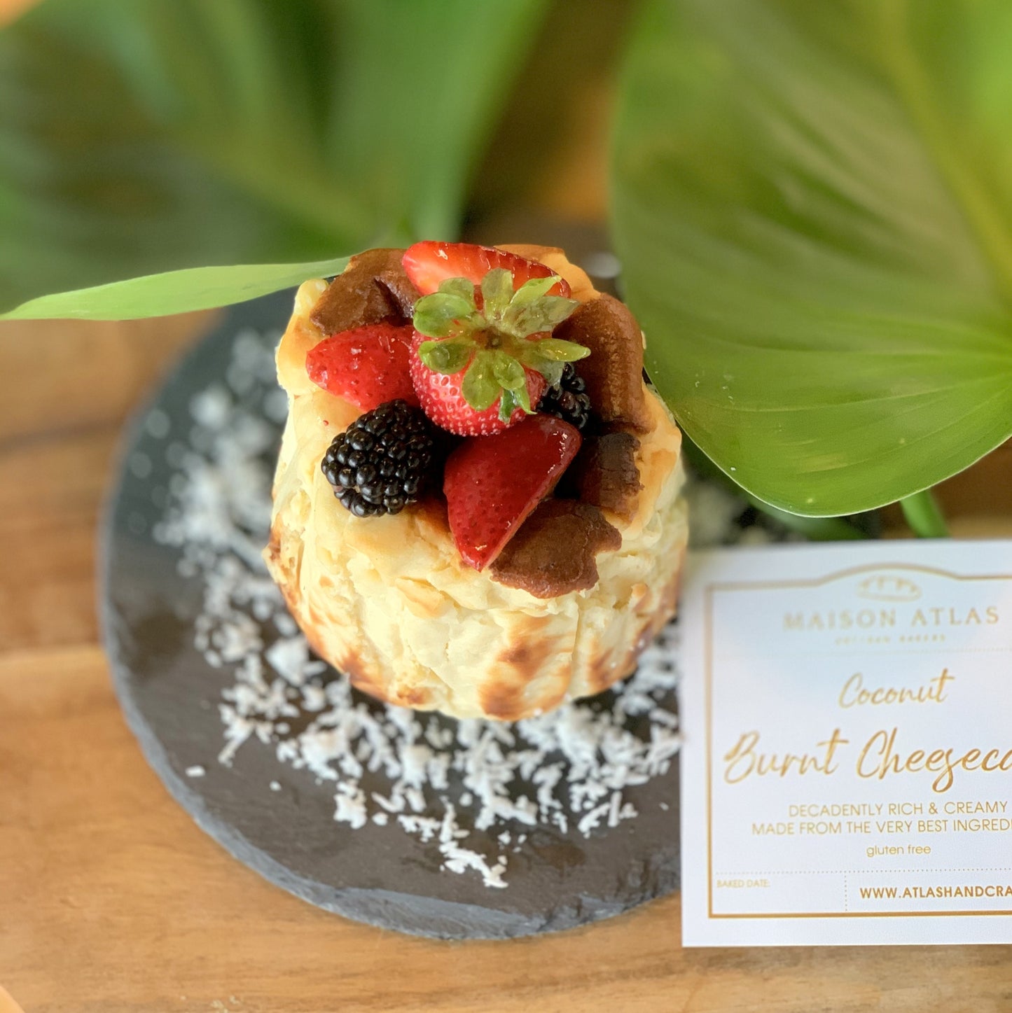 Gluten-free Burnt Cheese Cake (Coconut)
