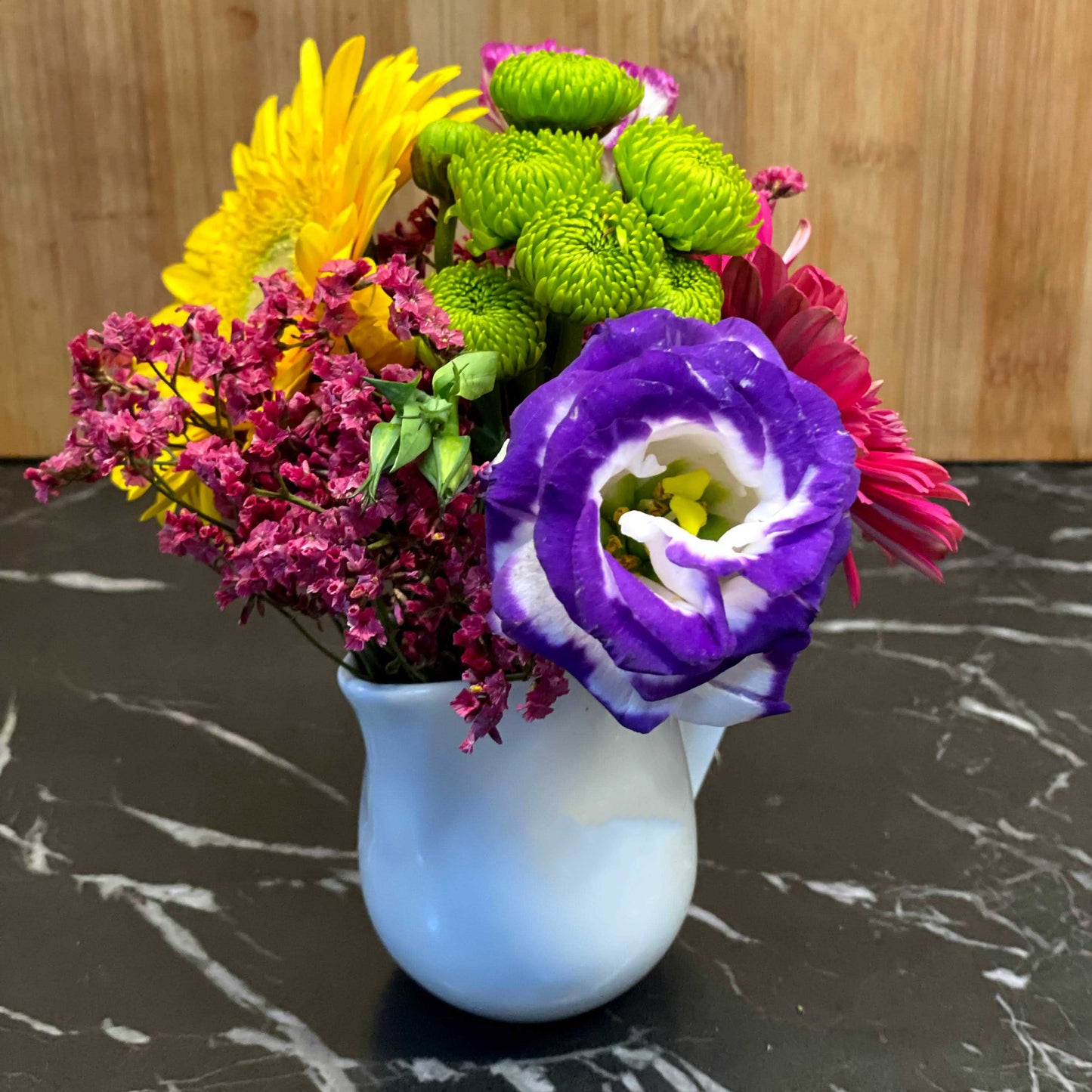 Mini Burst Colors Flowers Tableside