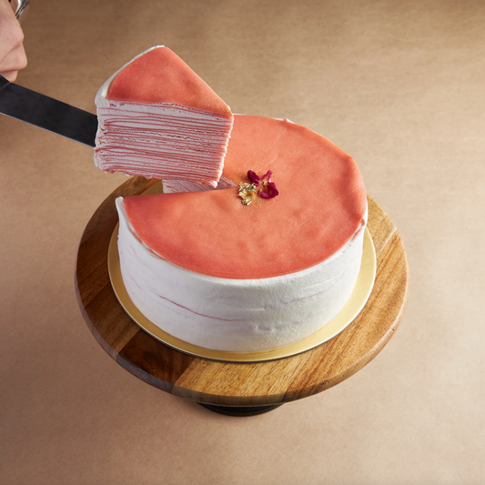 Lychee Thai Rose Tea Crepe Cake