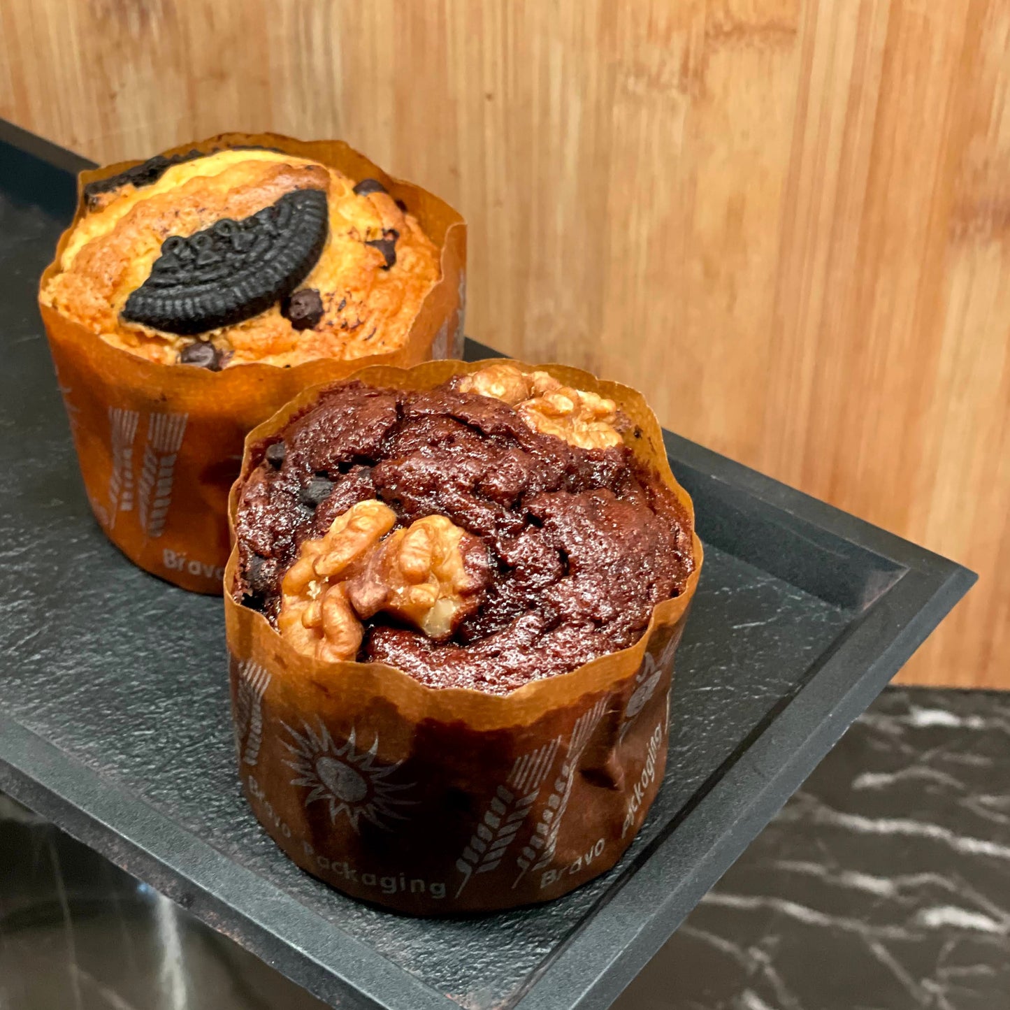 Vanilla and Chocolate Muffins
