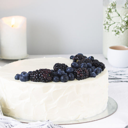 Vegan Blue and Blackberry Shortcake