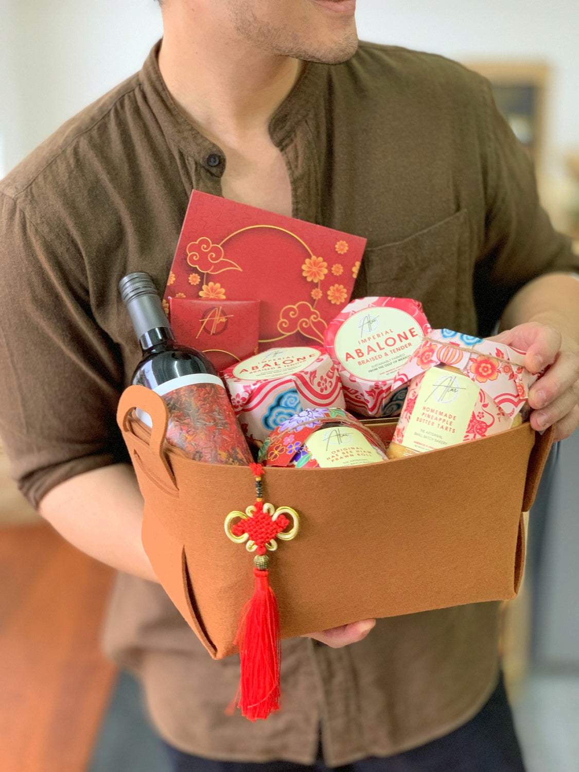 Wine and CNY Gourmet Hamper