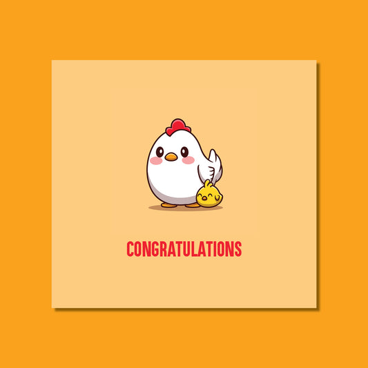 Congratulations - Cute Chicken