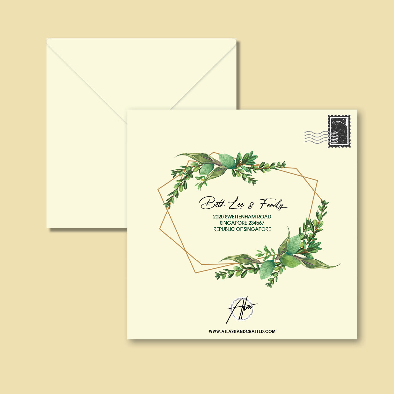 Sympathy Card - Five Flowers