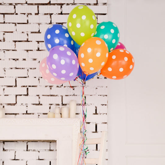 Polka Dots Colorful Balloons