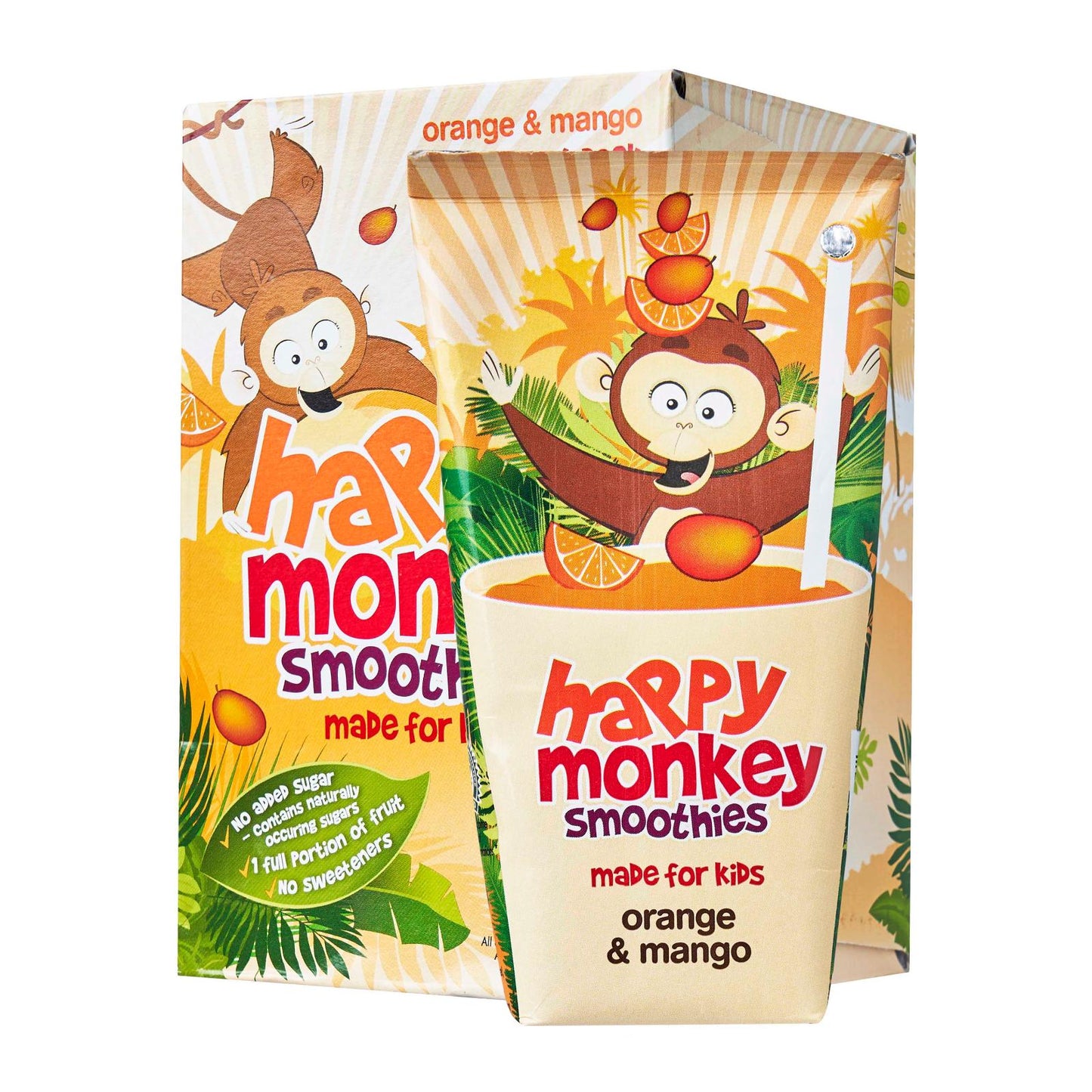 Happy Monkey Orange and Mango Smoothies