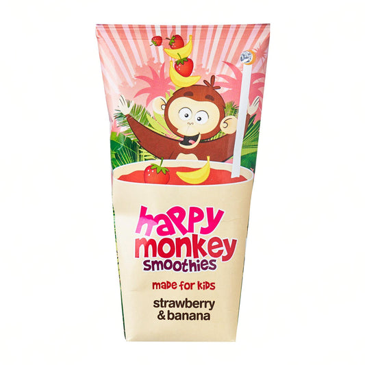 Happy Monkey Strawberry and Banana Smoothies