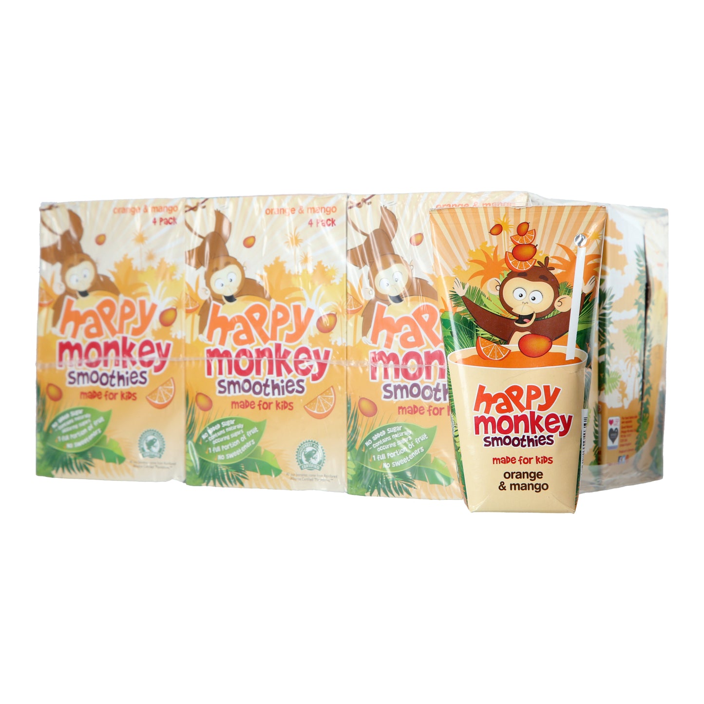 Happy Monkey Orange and Mango Smoothies