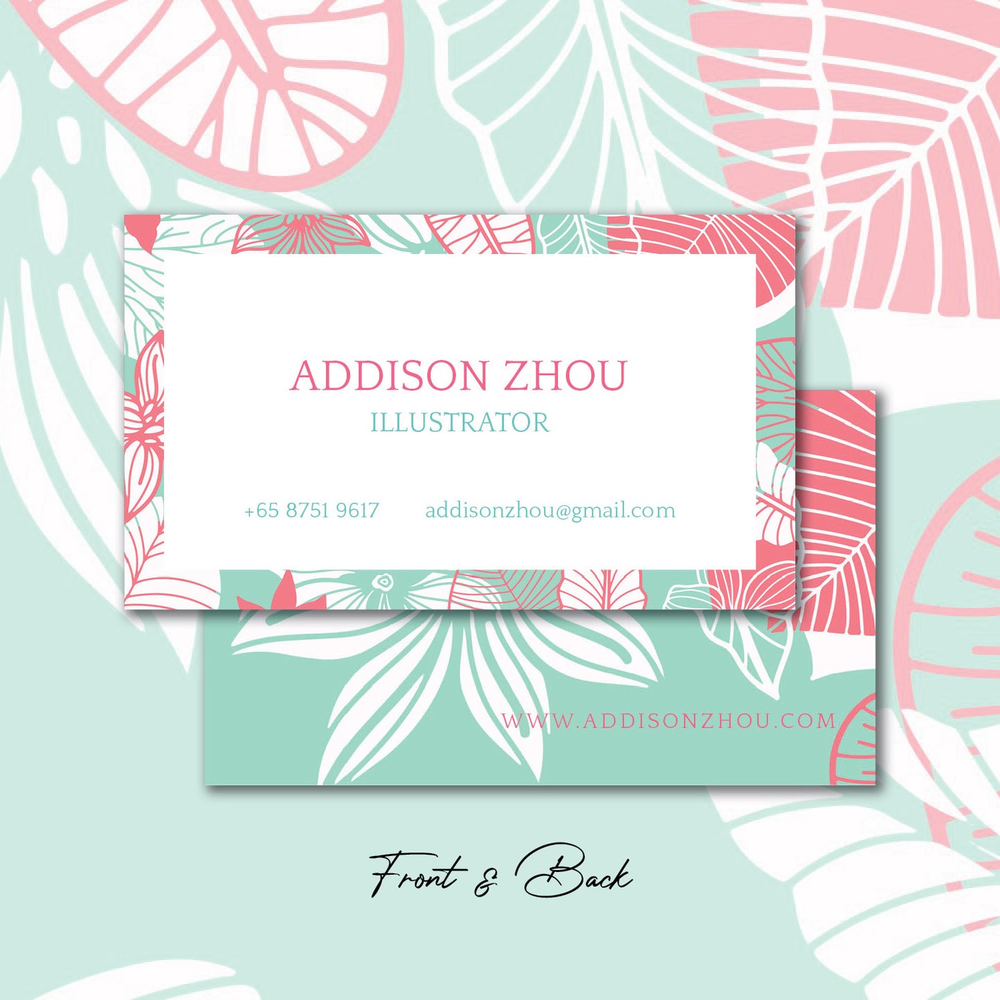 Asian Garden Personalized Cards