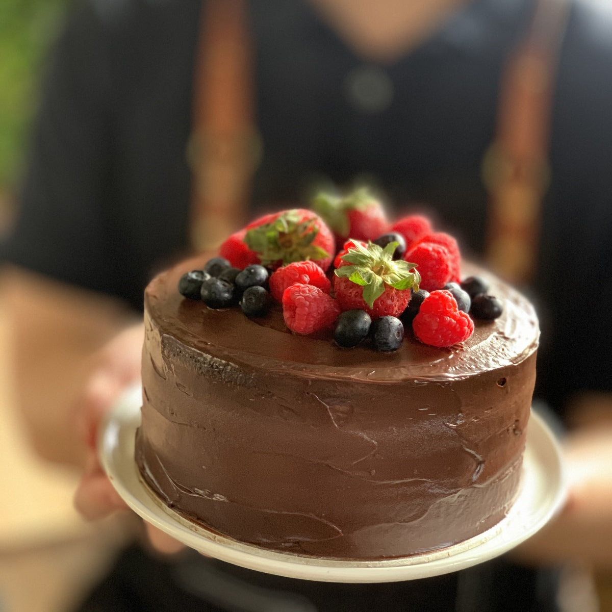 Eggless 66% Double chocolate Cake