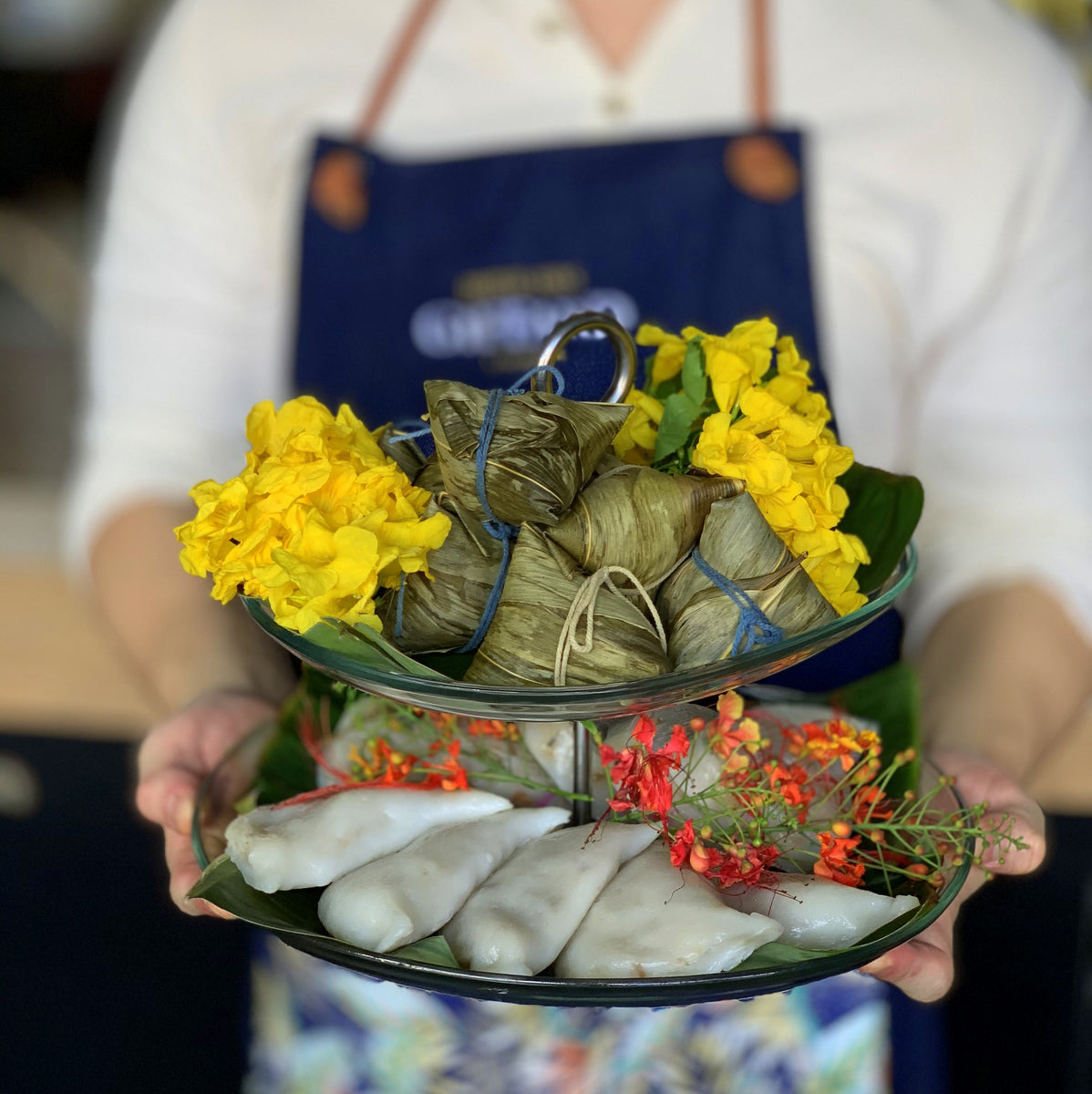 Nonya Rice Dumpling & Teochew Kueh 2-Tier