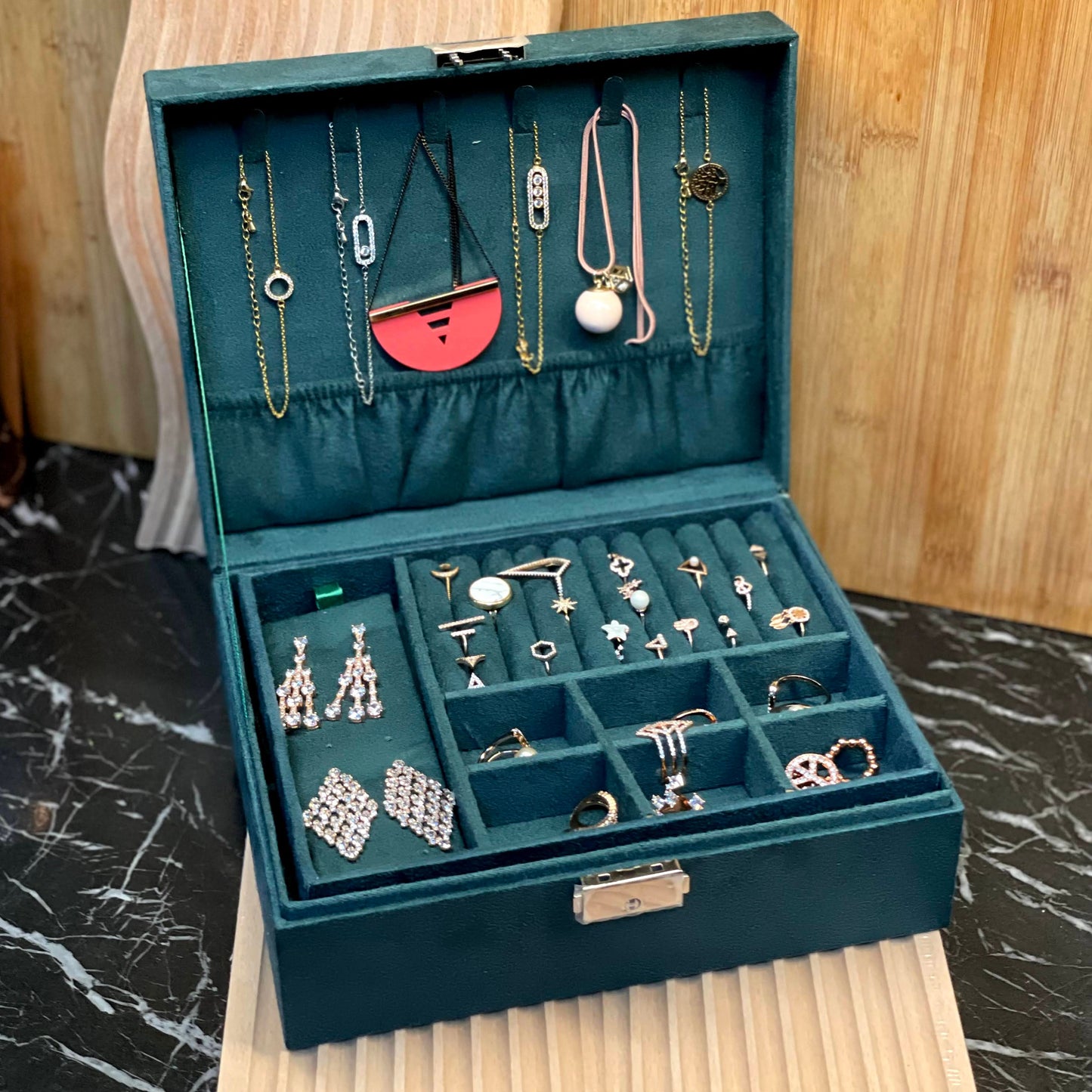 Atlas Handcrafted Jewelry Box Platter