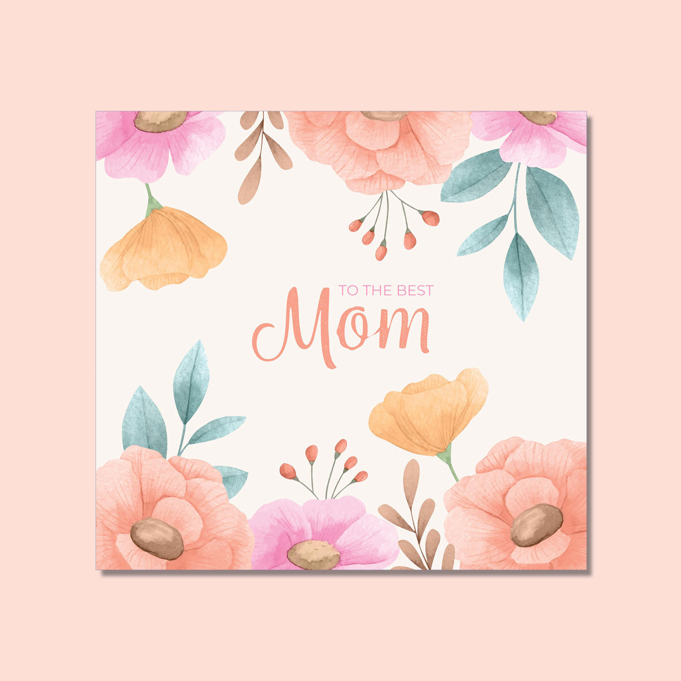 Mother's Day - To the Best Mom 'Pastel Flora'