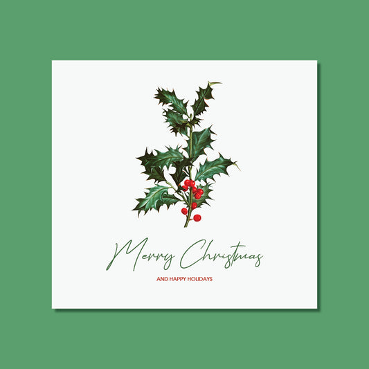 Christmas Card - Mistletoe Art