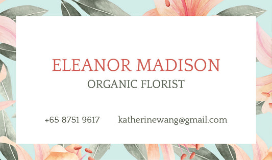 Eleanor Floral Personalized Cards