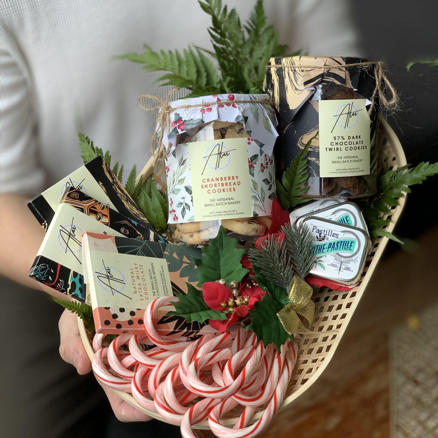 Candy Cane & Cookies Holiday Hamper