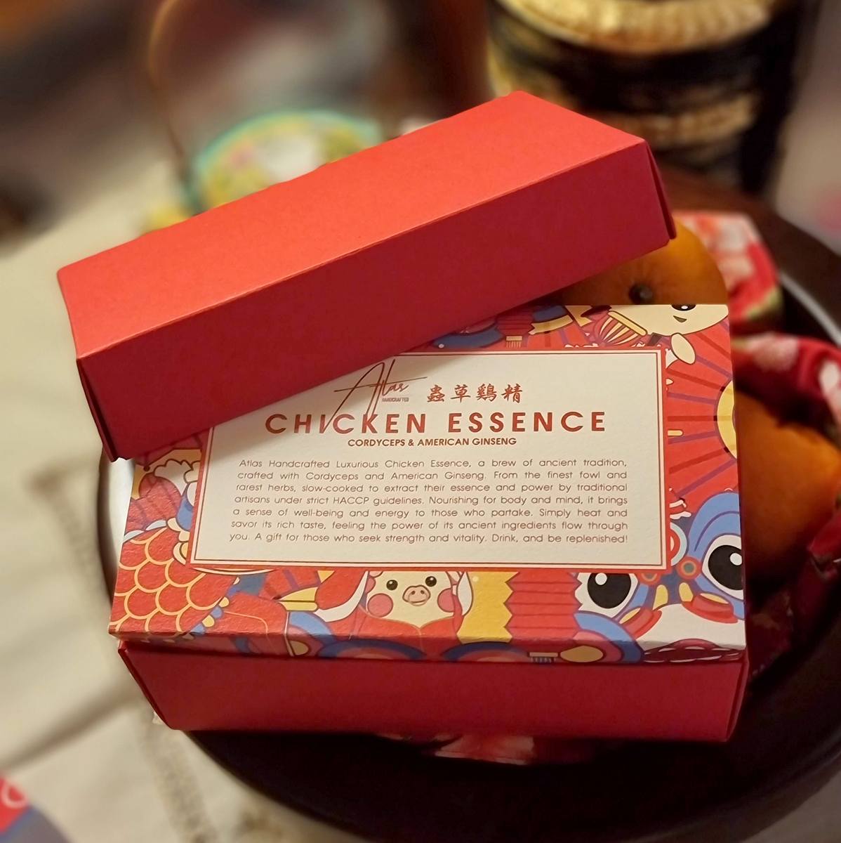 Gift Box of Chicken Essence with Cordyceps and Ginseng (6 Jars)