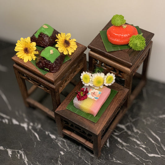 Nyonya Kueh Ornament Rosewood