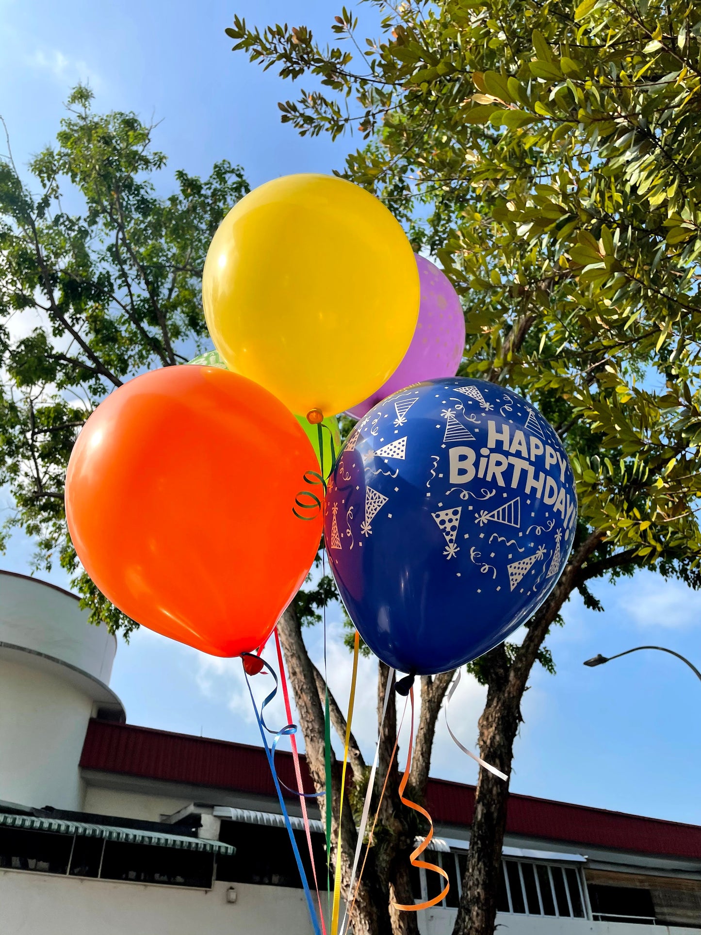 Birthday Rainbow Balloons