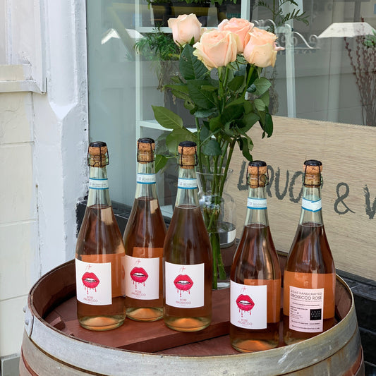 5 Bottles Atlas Estate Rosé Prosecco and Roses