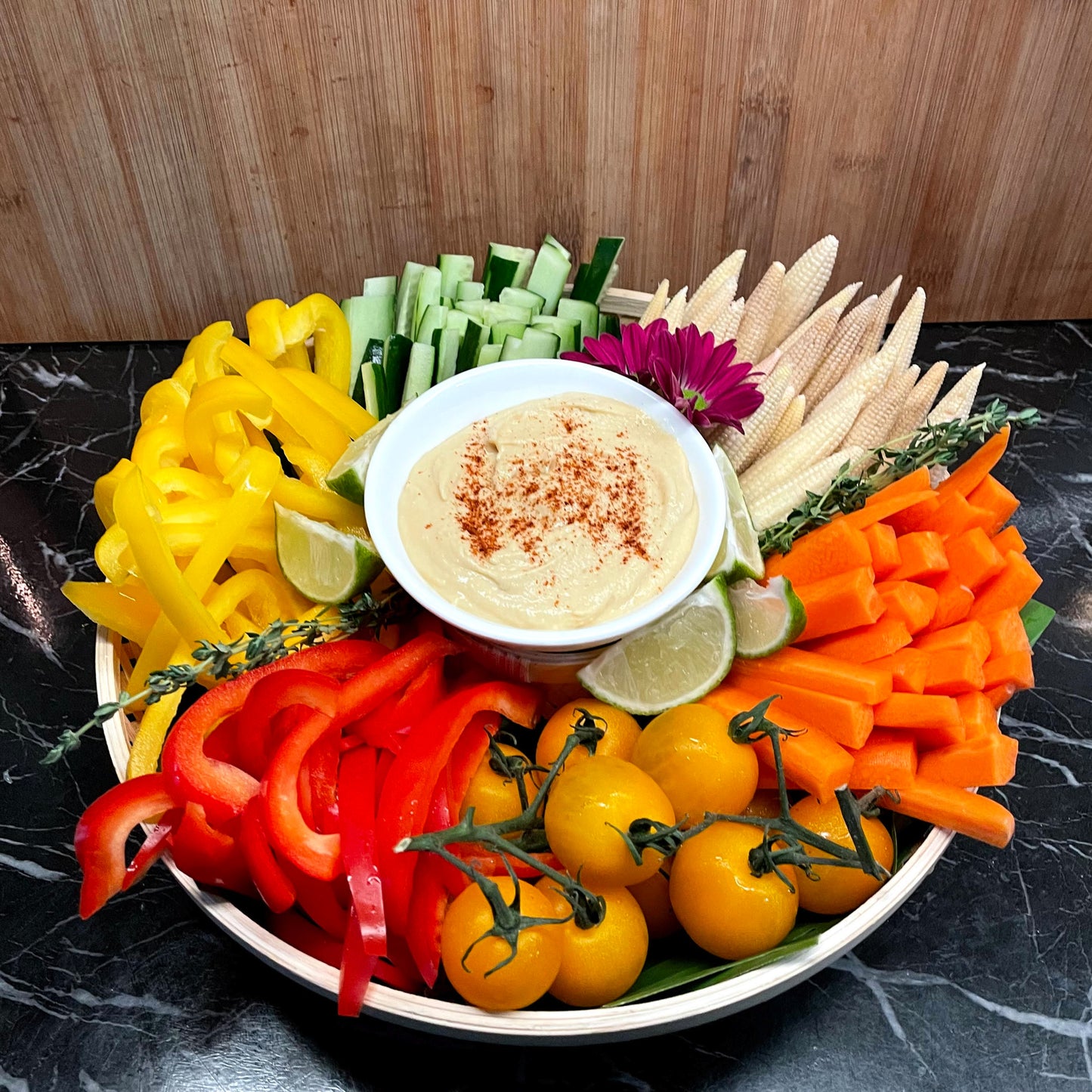 Hummus and Crudité Platter