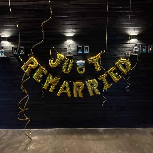 Just Married Foil Balloons