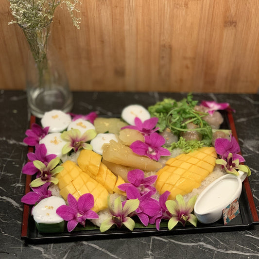 Mango Sticky Rice Luxury Lacquered Tray (6 pax)