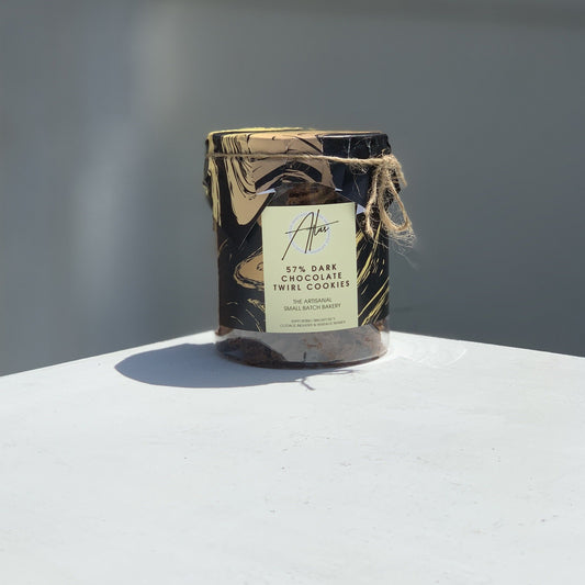 57% Dark Chocolate Twirl Cookies