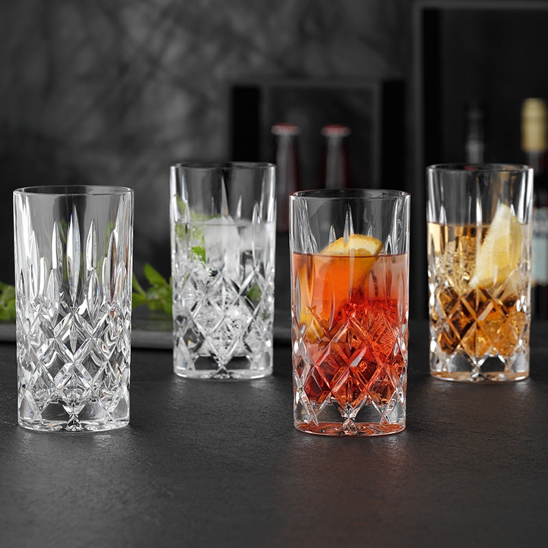 Noblesse Water & Juice Longdrink Glass, Set of 4
