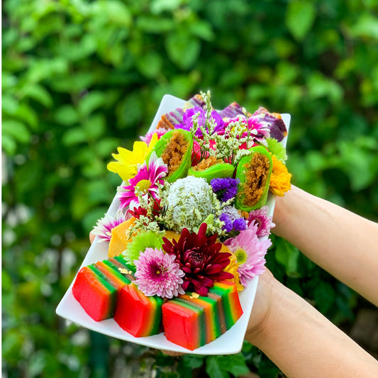 Traditional Kuih Rectangular Platter