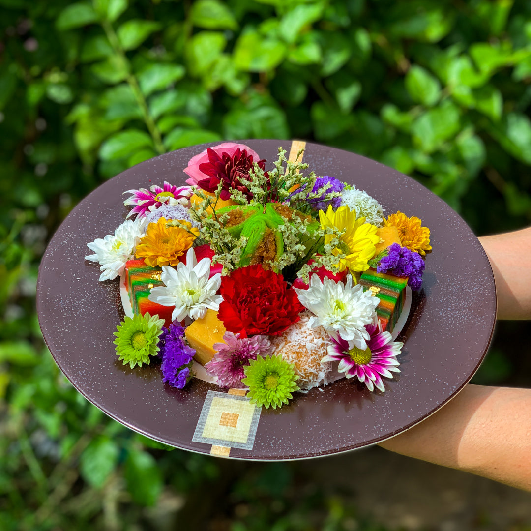 Traditional Kuih Round Plate