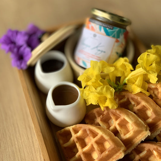 Scrumptious Waffles & Drizzles Floating Tray