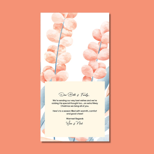 Thank You Card - Pink Flowers