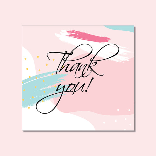 Thank You Card - Pastel Power