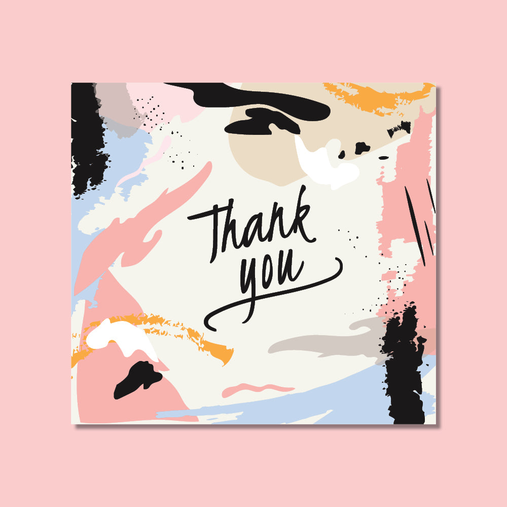 Thank You Card - Abstract Hues