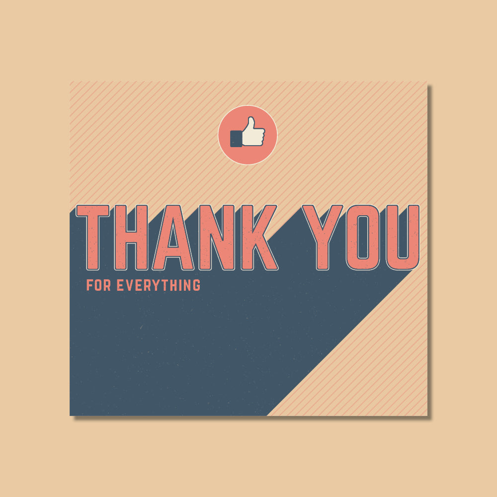 Thank You Card - Being Bold