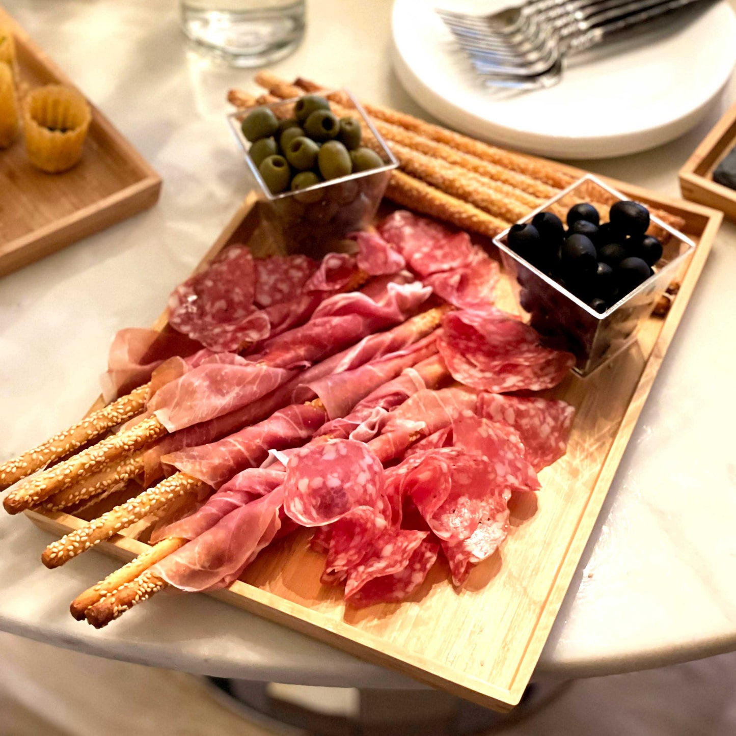 Prosciutto con Salami Bamboo Platter