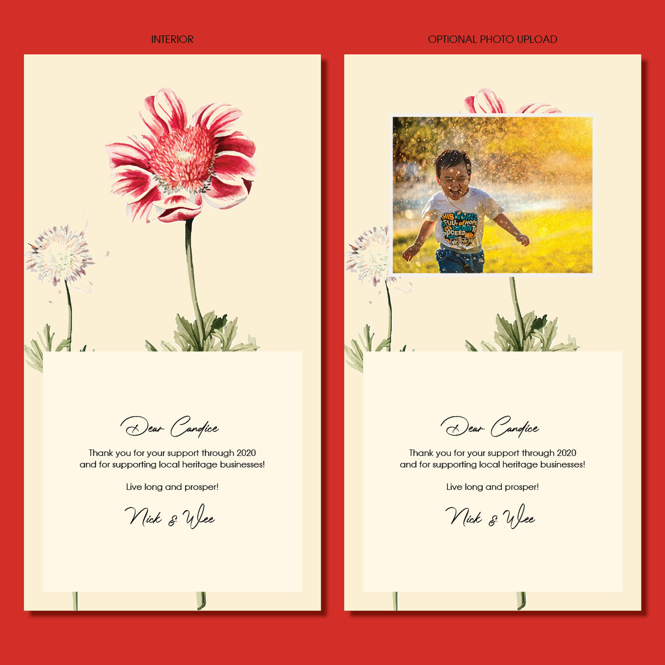 Sympathy Card - Five Flowers